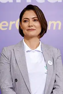 Former First Lady of BrazilMichelle de Paula Bolsonarofrom Ceilândia, Federal District