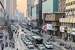 A view of Taikang Road [zh], in Beixia Street Subdistrict