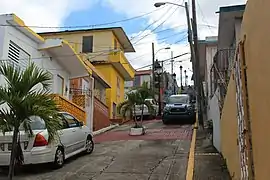 Steep streets in El Cerro.