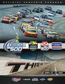 The 2022 GEICO 500 program cover.