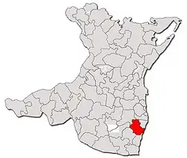 Location in Constanța County