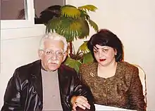 Vagif Samadoghlu with his wife (2003)