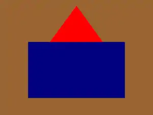 The distinguishing patch of the 25th Battalion (Nova Scotia Rifles), CEF.