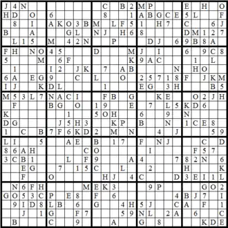 Sudoku (25×25)