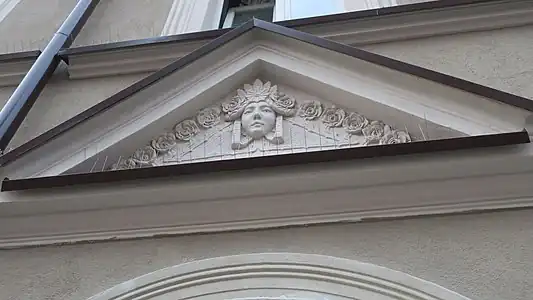 Detail of the pediment