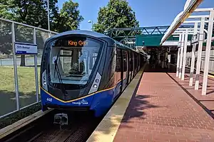 Vancouver SkyTrain at 29th Avenue station platform