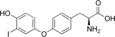 Skeletal formula of 3′-monoiodothyronine