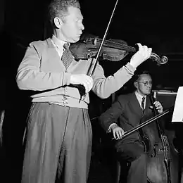 Glaser with Karl Andersen live in 1953. (Ørnelund, Leif / Oslo Museum)