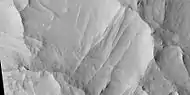 Close-up of ridges, as seen by  HiRISE under HiWish program