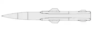 Profile of the missile.