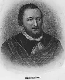 Image 31Delaware was named for Thomas West, 3rd Baron De La Warr, an English merchant and governor of the Colony of Virginia from 1610 to 1618. (from History of Delaware)