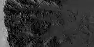 Close view of crater, as seen by HiRISE under HiWish program