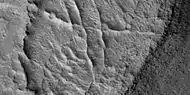 Close view of small and large ridges, as seen by HiRISE under HiWish program