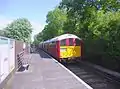 Island Line Class 483 No. 007 departs Smallbrook Junction, with a service bound for Ryde Pier Head.