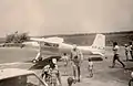 A Cessna 180 in the 1970s on Ein Shemer Airfield