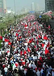 Image 46Bahraini protests against the ruling Al Khalifa family in 2011 (from Bahrain)