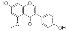 Chemical structure of 5-O-methylgenistein