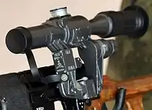 A PSO-1M2-1 scope mounted on a VSS Vintorez