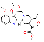 Chemical structure of 7-acetoxymitragynine.