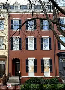 Original building demolished and replaced with historically accurate design in the 1960s, 718 Jackson Place