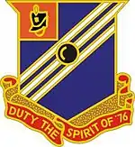 76th Field Artillery Regiment"Duty The Spirit of 76"