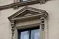 Triangular pediment detail