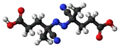 Ball-and-stick model of the ACPA molecule