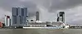 World Port Center with De Rotterdam and cruise ship