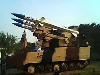 Akash missile's warhead, propellants and its launchers on Ajeya and Sarath