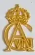 Unit insignia M7675-138000 m/1950-60 for Göta Life Guards (P 1).