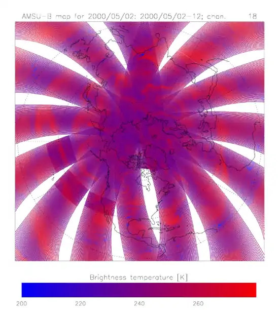 AMSU-B flight tracks