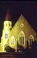 Presbyterian Church at night