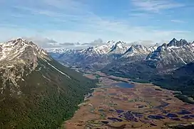 Image 44Aerial image of Carbajal Valley peat bogs, Tierra del Fuego Province, Argentina (from Bog)