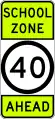 (G6-332) School Zone Ahead (Used in New South Wales)