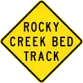 (W5-SA111) Rocky Creek Bed Track (Used in South Australia)