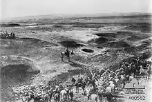 Mounted soldiers in a desert