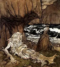 Crowned Merman by Rackham