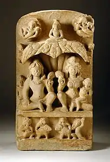 'A Jain Family Group' sculpture, Los Angeles County Museum of Art, 6th century