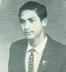 Half-length photograph of Miraj Uddin