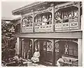 Image 4A Mandarin's House in Peking, China with Mr. Yang and family members on the balcony, circa 1860