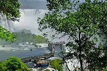 Image 144Iguazu Falls, Paraná, in Brazil-Argentina border, is the third most popular destination for foreign tourists who come to Brazil for pleasure (from Tourism in Brazil)