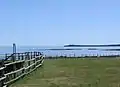 View of Rose Head, and stairs to Cunard Beach