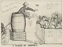 Image 39A Word of Comfort caricature at Joseph Priestley, by Dent William (edited by Durova) (from Wikipedia:Featured pictures/Culture, entertainment, and lifestyle/Religion and mythology)