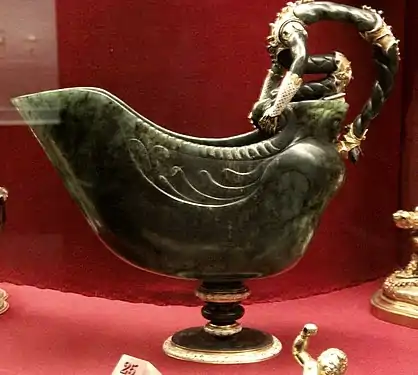 Jade, early 17th-century, the handle later, WB.81, Milan or Prague