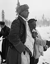 Finnish Army Captain Aarne Juutilainen in the Battle of Kollaa during Winter War in 1939