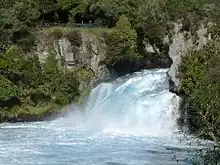 Huka Falls and the observation point