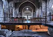 The interior of the old church