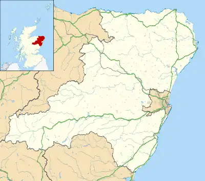 Towie is located in Aberdeenshire