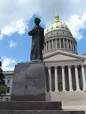 Image 8Abraham Lincoln Walks at Midnight, a statue on the grounds of the West Virginia State Capitol (from West Virginia)