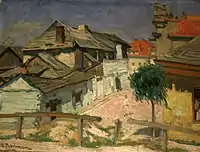 View of a Small Town, Abraham Neumann, ca. 1910